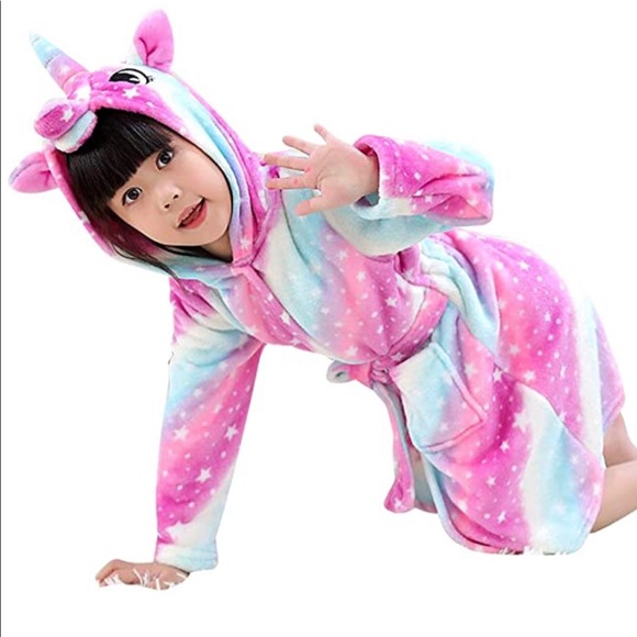 no brand Other - Kids soft Unicorn Hoodie Robe 10-11YO